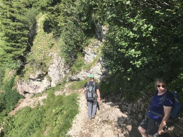 Seit 2019 neue Seilsicherungen im Wandl