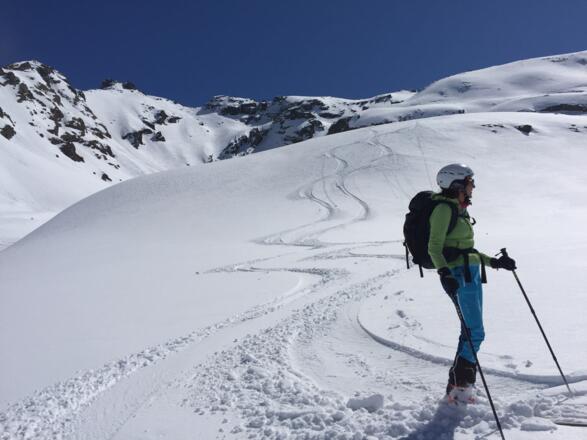 Abfahrt auf ca. 2600 m