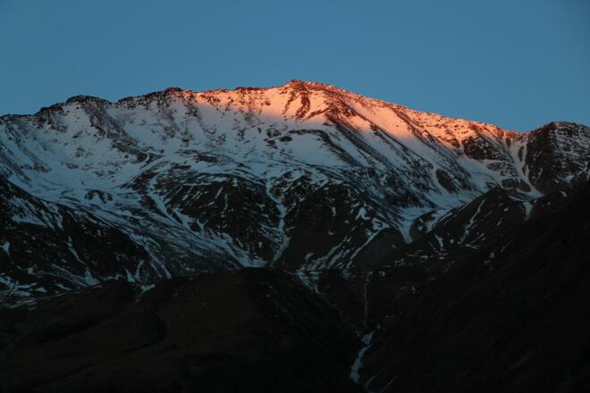 Sonne geht auf im Pfossental