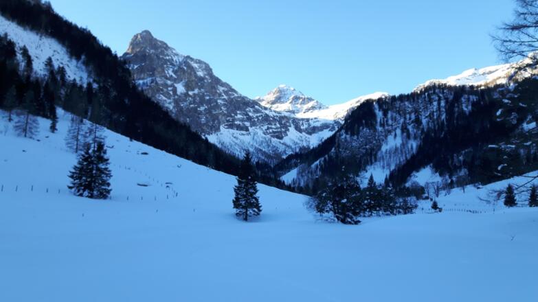 Blick Richtung "Vordere Marbachalm"