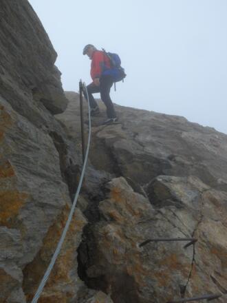 Am Grat Richtung Baumbachspitze