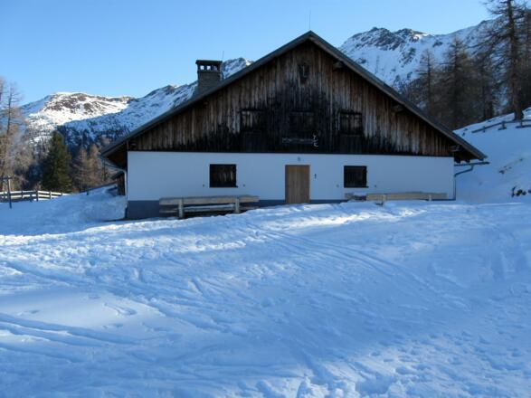 Bald ist die Meranzalpe erreicht.