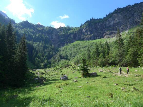 Vor der Geländestufe zur Traualpe