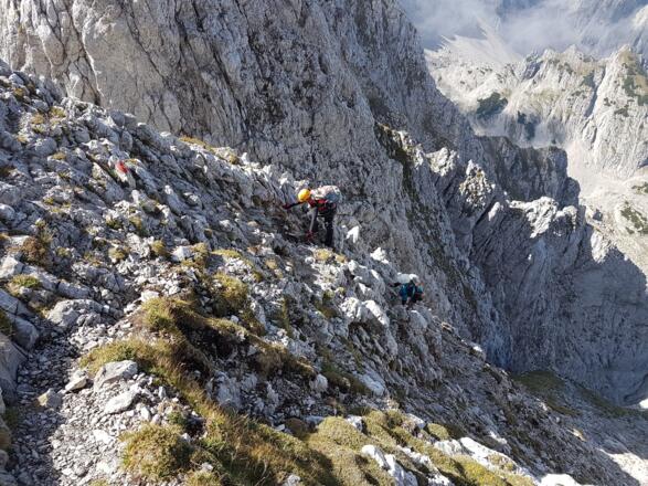 die letzten Meter zum Gipfel