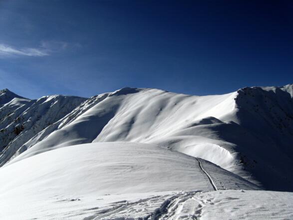 Am Gipfel - Blick zum Brechten