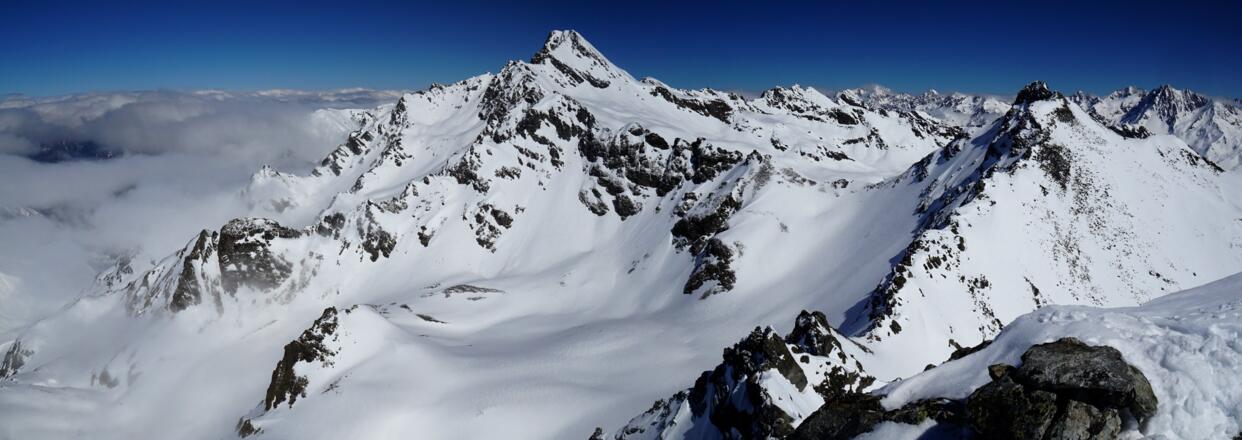 Glockturm, Glockturmjoch, Hennesiglspitze - von li nach re