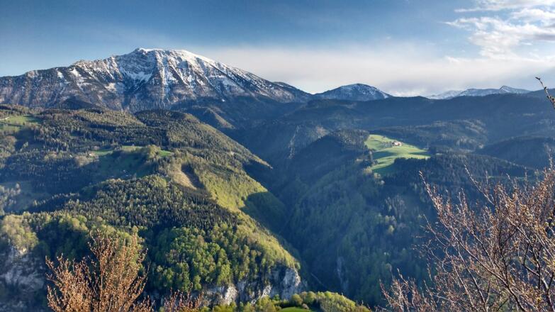 Blick über die Tormäuer und zum Ötscher