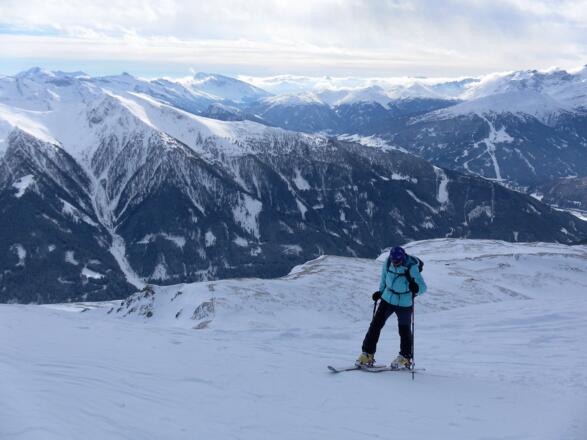 am Westrücken Richtung Gipfel
