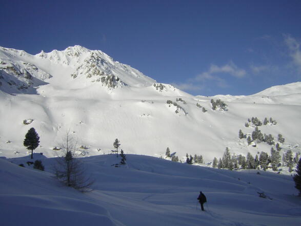 Anstiegsweg rechts der Klammspitzen
