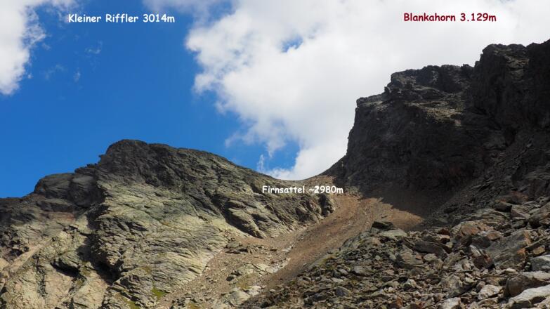 Kar zum Firnsattel 2980m