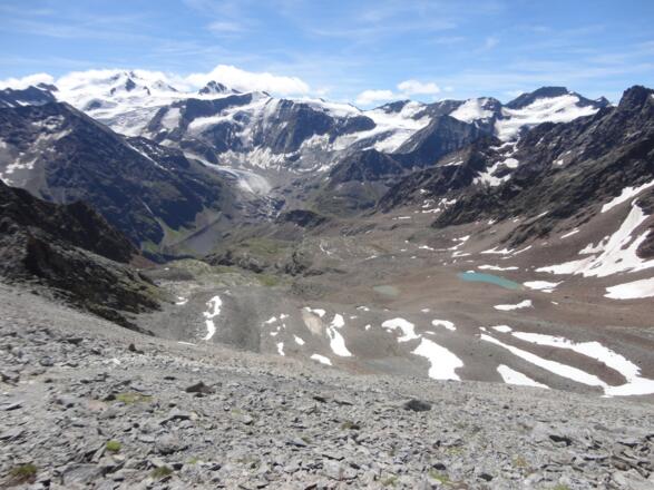 Wildspitze und Co. über dem Aufstiegsweg