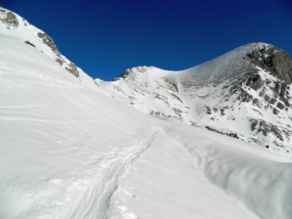 Scheiblingstein, Blick in die Lange Gasse (2016 wenig Schnee)