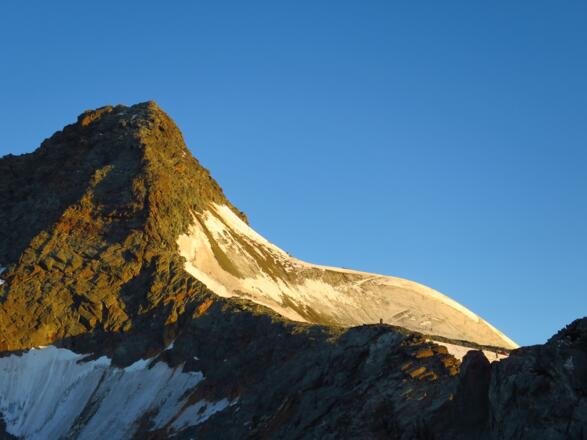Der Aufstieg über das Glocknerleitl zum Großglockner.
