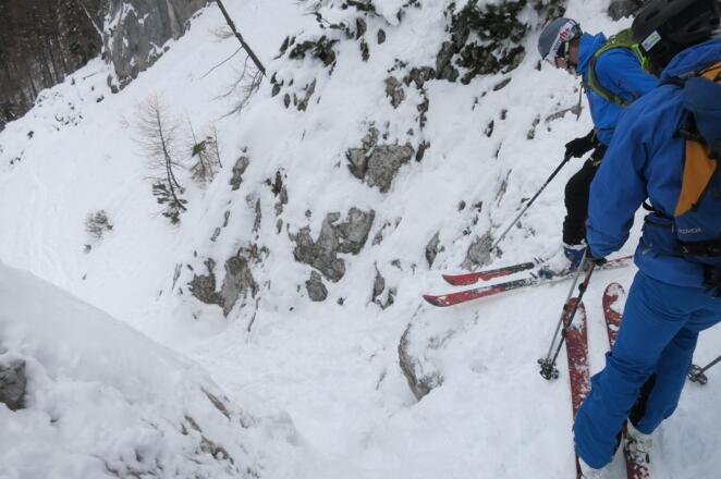 Steilstufe im Graben