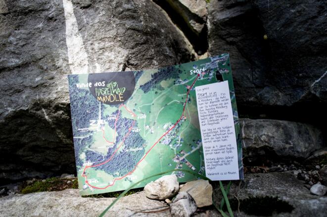 Flyer zum MItnehmen an der ersten Station