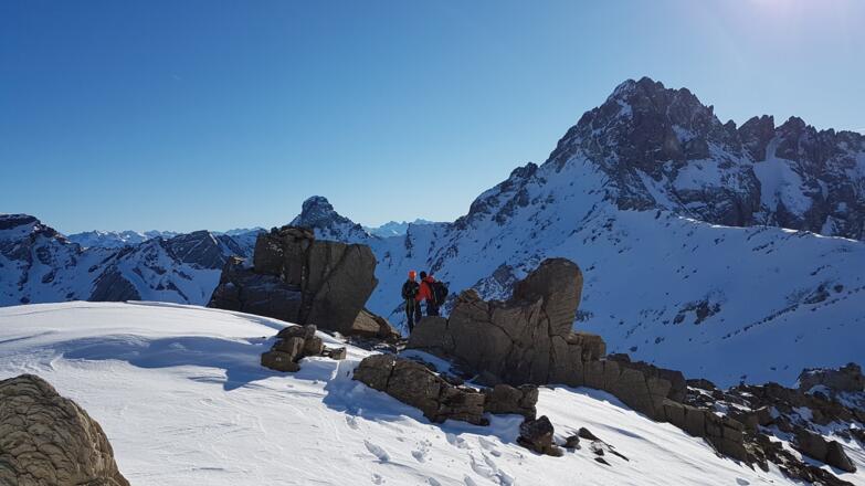 Brunnkarspitz 2609m und Großer Schlenker 2827m