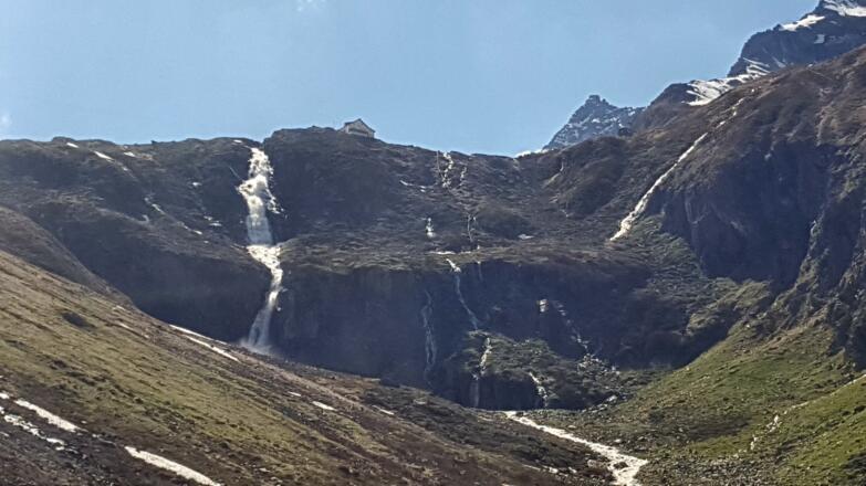Anstieg zur Hütte