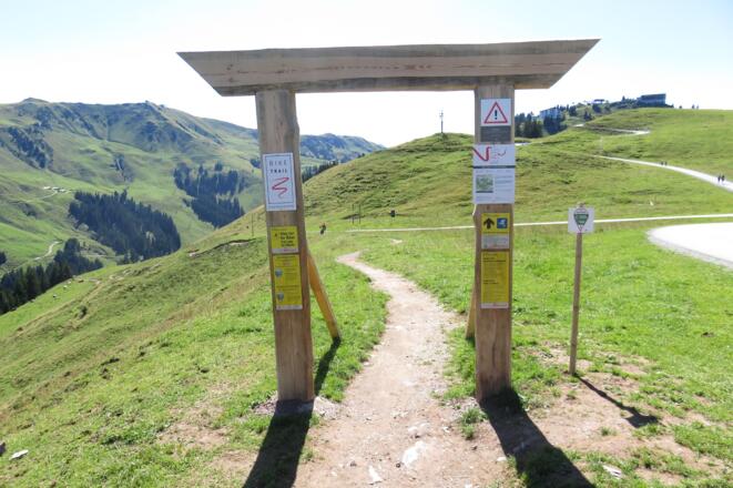 Einfahrt in den Trail