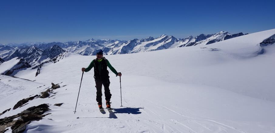 die letzten Meter zum Gipfel