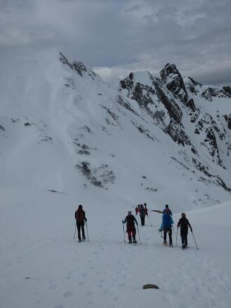 Der Abstieg erfolgt auf dem gleichen Weg.