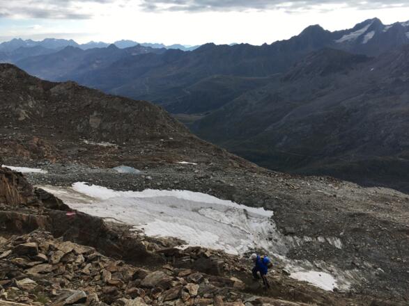 Die letzten Meter zum Ramoljoch