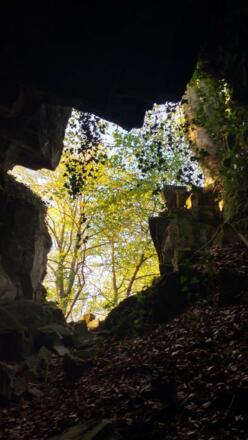 Blick aus dem Windloch nach draußen