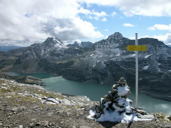 Beim Abstieg am Nachmittag ist der Neuschnee zur Gänze verschwunden