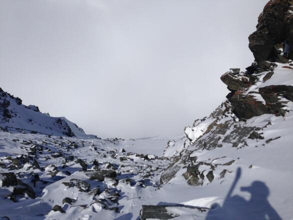 Blick zurück vom Schwarzenbergjoch