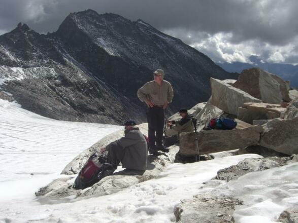 Rast am Gletscher
