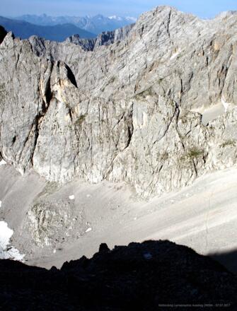 Lamsenspitze - Ausstieg Klettersteig