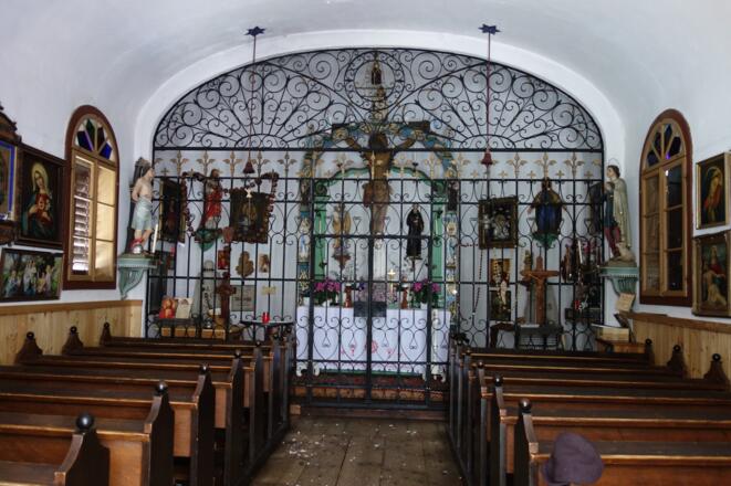 Innenraum der Kapelle 1024m