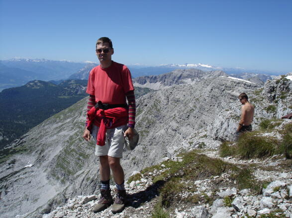Aussicht vom Warscheneck auf Dachstein, Niedere und Hohe Tauern