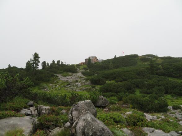 Beim Wiesberghaus darf man einkehren.