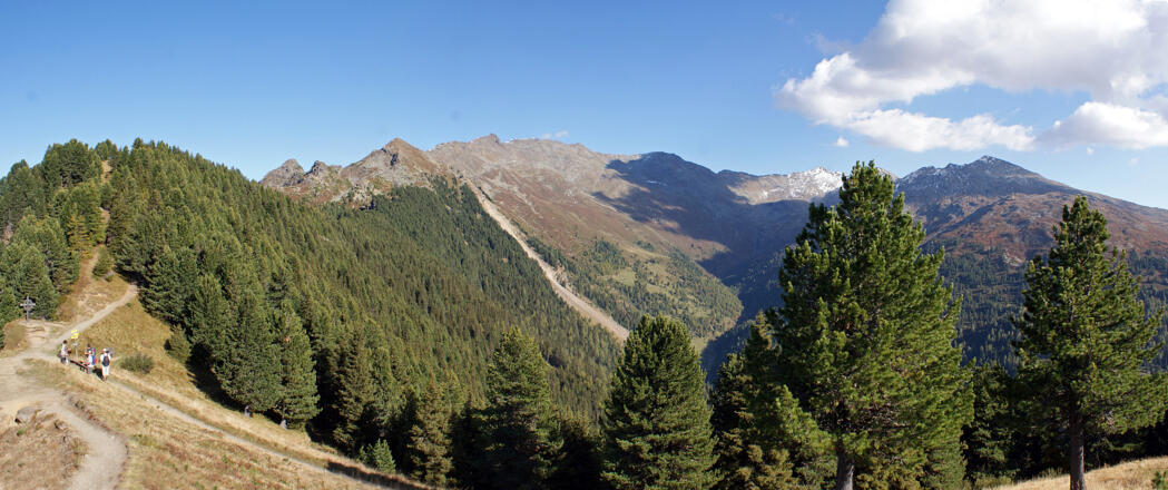 Blick von BOscheben zur Viggarspitze und Glungetzer