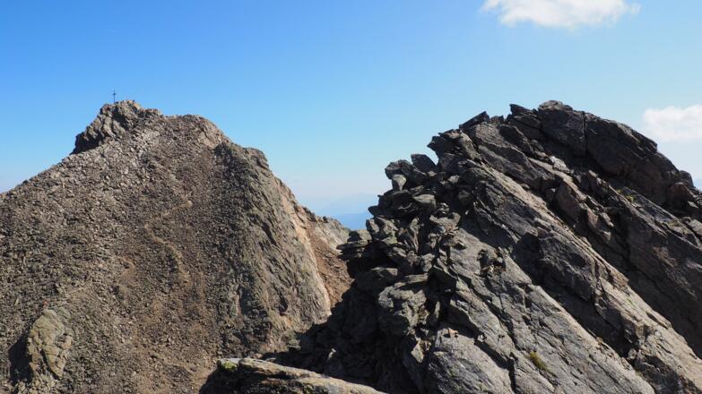Blankahorn 3129m, Blick zum Hohen Riffler