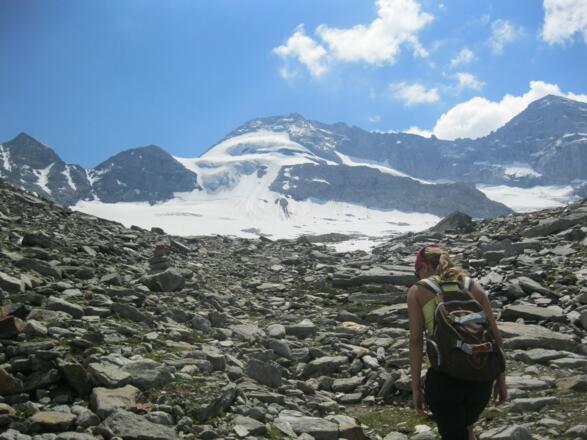 Am Fuße des Olperers Richtung steinernes Lamm