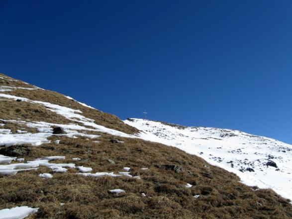 Der letzte Hang unter dem Gipfel.