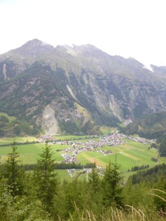 Blick auf Huben/Ötztal