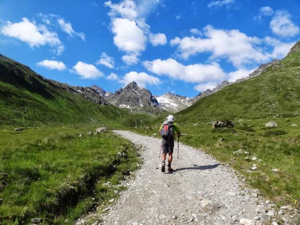 Am Güterweg Richtung Saarbrückner Hütte