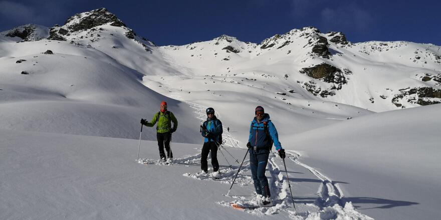 Abfahrt im großen Kar