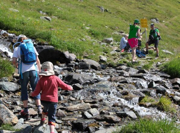 Kleiner Bach am Abzweig zum Schwarzenstein