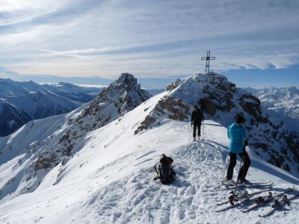 Das Pfoner Kreuzjöchl ist erreicht.