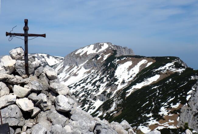 Kleines Gamsplankreuz (1902m) mit Nock