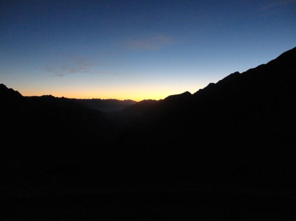 Abendstimmung über dem Großwalsertal