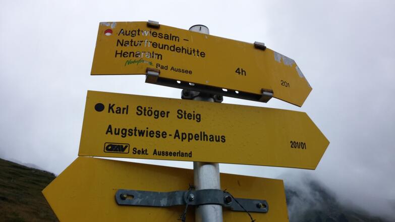Die Wege sind gut gekennzeichnet und markiert