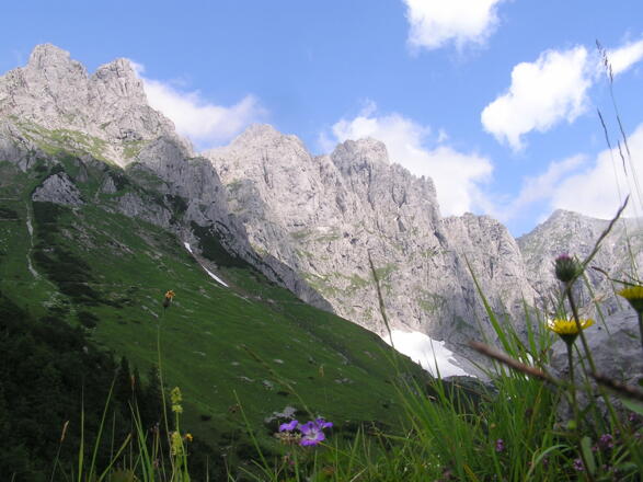 Panoramablick von der Ackerlhütte (Mauk- und Ackerlspitze)