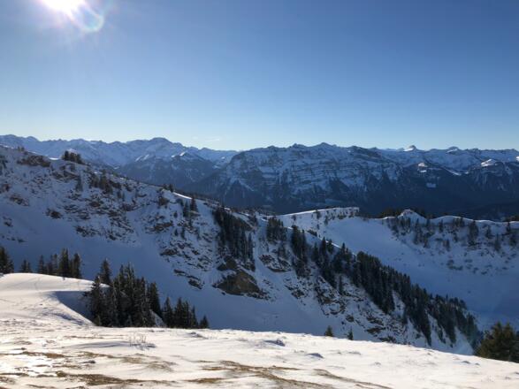 Von der Stongerhöhe richtung Kanisfluh