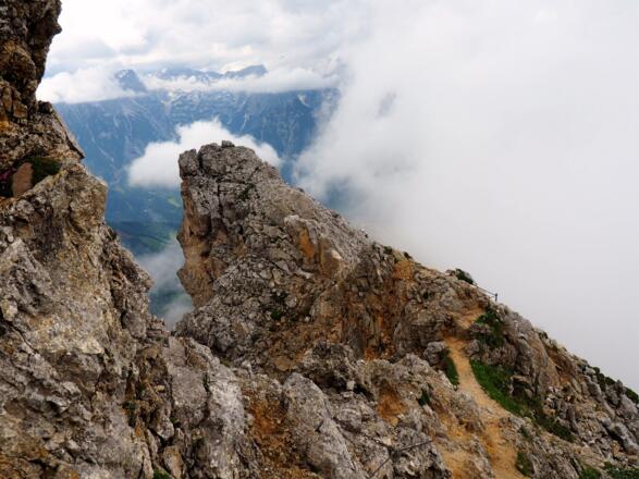 Schrockengrat Sicherungen 2215m-2240m