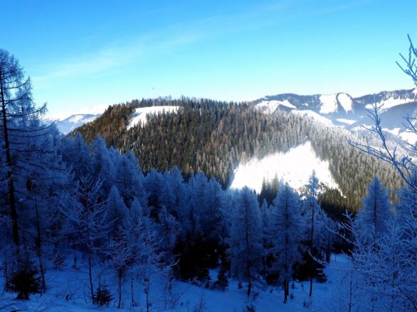 Gr.Mitterberg von etwa 1400m bei der Abfahrt