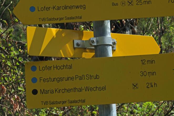 Hier nach "Maria Kirchental - Wechsel".